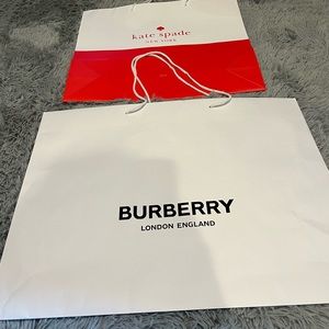 Burberry Shopping Bag w/free Kate Spade Bag